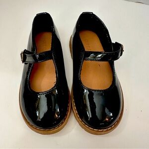 Black patent leather toddler girls Mary Jane’s